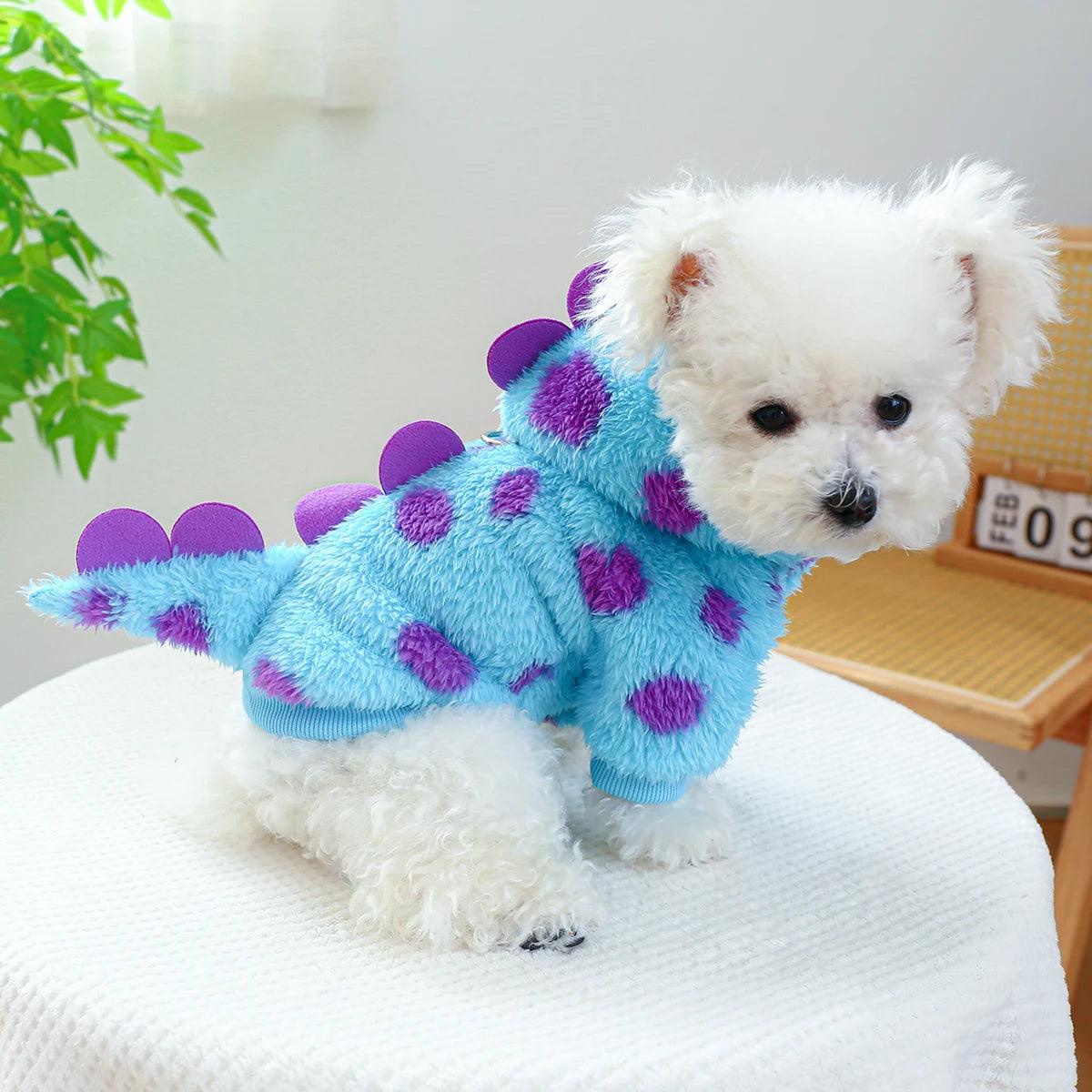 Disfraz de dinosaurio para mascotas pequeñas